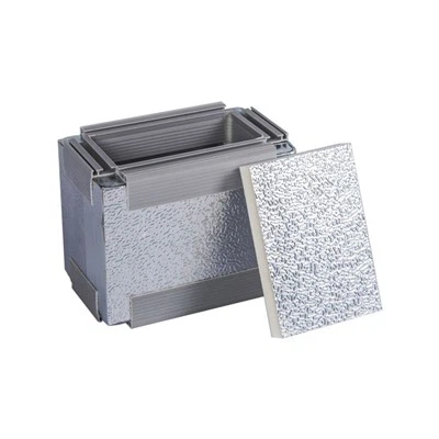 HAVC Aluminium Ntawv Nyiaj PU Pre-insulated Duct Vaj Huam Sib Luag