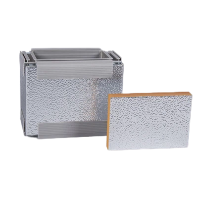 Tshiab Style Cua Txias Khoom Pre-Insulated Phenolic Duct Vaj Huam Sib Luag Rau HVAC Phenolic Cua Duct